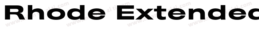 Rhode Extended Mediu字体转换